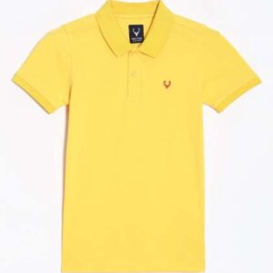 allen solly junior boys solid polo collar cotton t