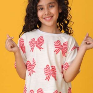 anthrilo girls printed tshirt