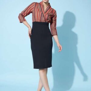 athena printed sheath dress