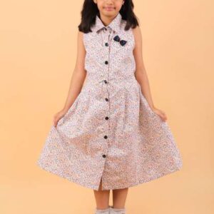 calyx clothing girls floral printed aline dress