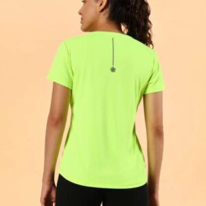 cult women neon green training tshirt