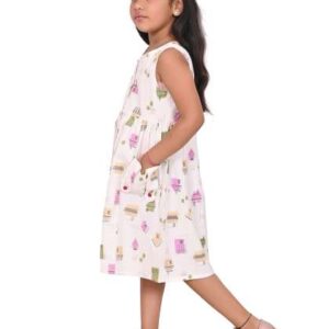 cloth bites girls print aline dress