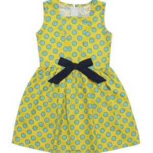 clothe funn girls polka dot printed vneck cotton f