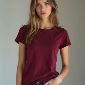 dressberry women solid round neck regular sleevesd