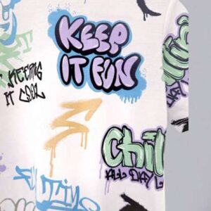 googo gaaga boys printed round neck tshirt