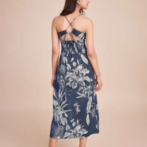 house of mira women floral printed cotton empire m