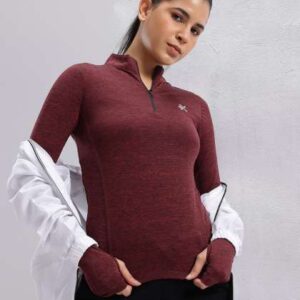 hrx by hrithik roshan women printed high neck spor