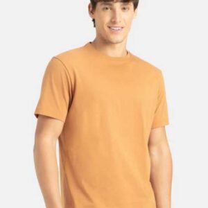 jockey super combed cotton rich round neck half sl