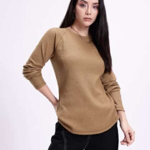 kook n keech solid raglan sleeve waffle knit pure