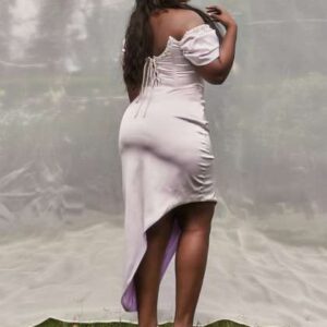 lea clothing co satin aline dress