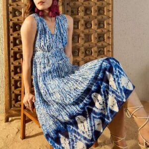 mabish by sonal jain women striped tie and dye pr