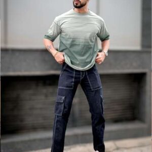 maniac men abstract printed neck cotton oversized