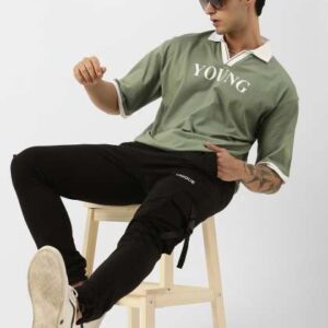 maniac polo collar pure cotton boxy fit tshirt