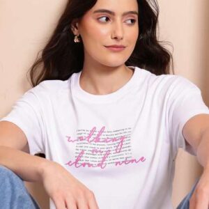 mast harbour typography print dropshoulder sleeve