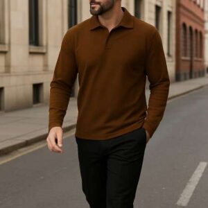 moda rapido men solid polo collar tshirt