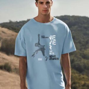 nobero typography printed oversized pure cotton ts