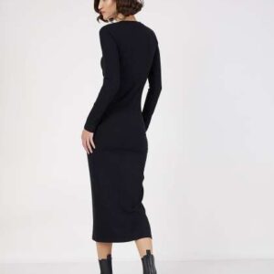 sassafras long sleeve bodycon midi dress