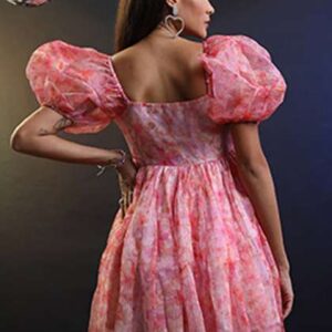 tokyo talkies floral printed puff sleeves gathered