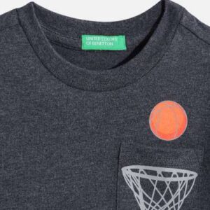 united colors of benetton boys basketball printed
