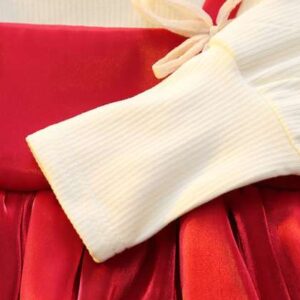 yk girls cotton round neck floral peplum dress