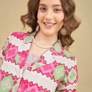 zummer tribal print fit flare midi dress with jac