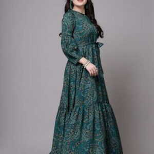 aayu floral printed mandarin collar cuffed sleeves